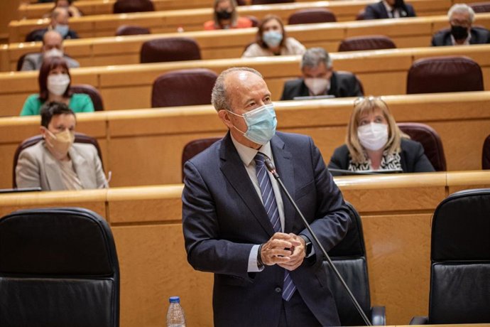 El ministro de Justicia, Juan Carlos Campo, en el Senado.