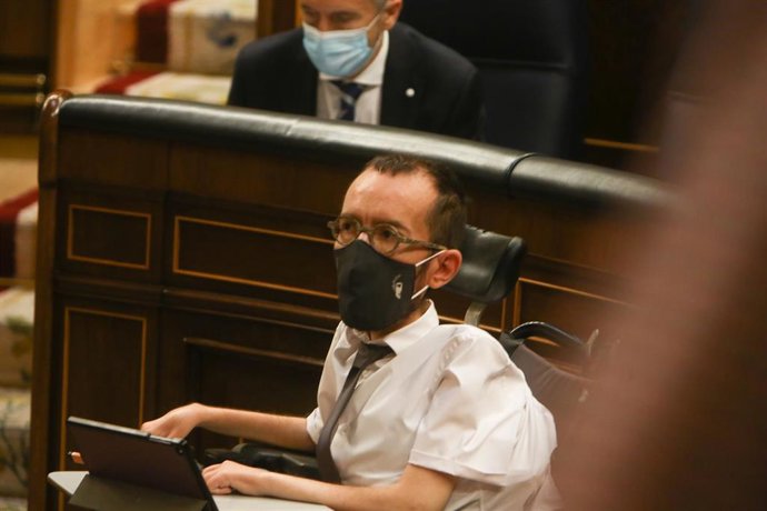 El portavoz de Unidas Podemos en el Congreso, Pablo Echenique.