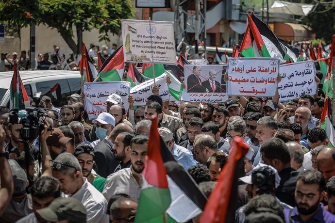 Archivo - Manifestación en Gaza
