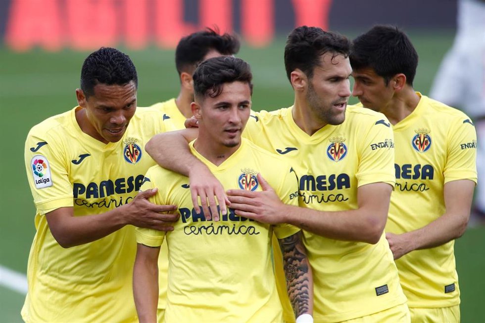 Yeremi Pino celebra el gol del Villarreal del pasado sábado ante el Real Madrid