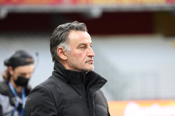 Christophe GALTIER coach LOSC Lille during the French championship Ligue 1 football match between RC Lens and LOSC on May 7, 2021 at Bollaert-Delelis stadium in Lens, France - Photo Laurent Sanson / LS Medianord / DPPI