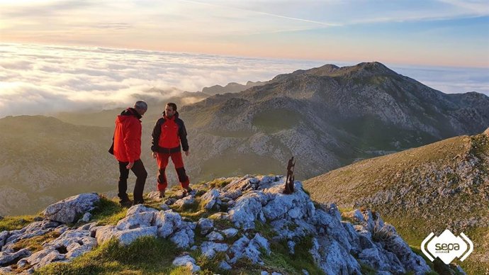 Rescate de un senderista en el Aramo.