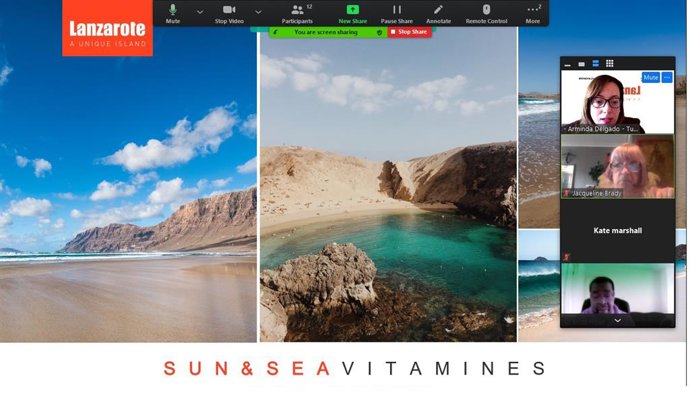 Turismo de Lanzarote participa en un webinar sobre destinos de vacaciones familiares con más de 80 agentes de viajes