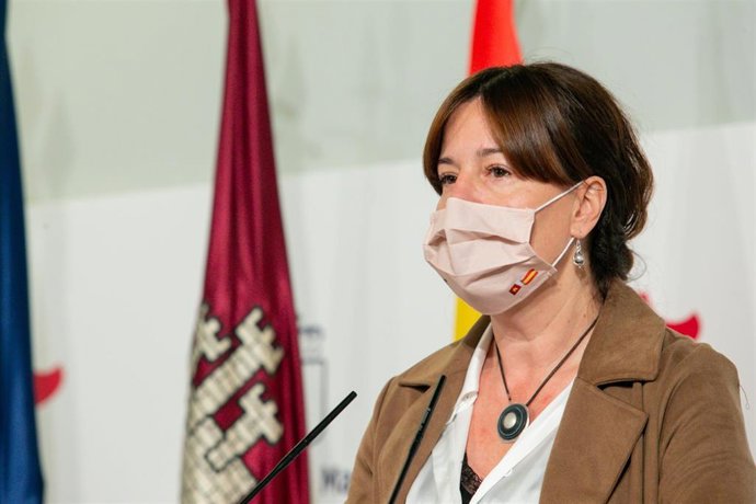 La consejera de Igualdad y portavoz del Gobierno regional, Blanca Fernández, comparece en rueda de prensa para informar sobre los acuerdos del Consejo de Gobierno