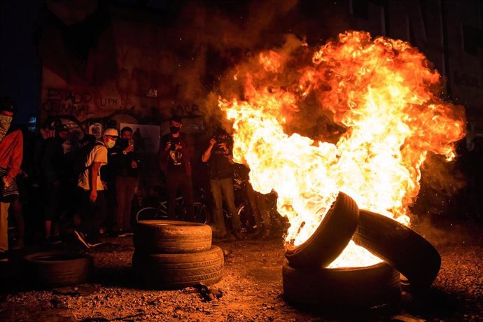 Imagen de archivo de las protestas contra el Gobierno de Duque en Colombia.