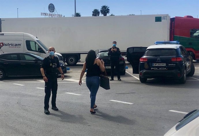 Imagen de la operación policial contra la explotación laboral