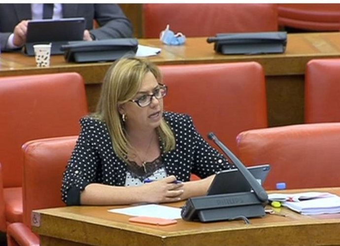 Archivo - La diputada por Cantabria del Partido Popular, Elena Castillo