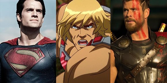 1. Henry Cavill y Chris Hemsworth pelean por ser He-Man en Masters del Universo