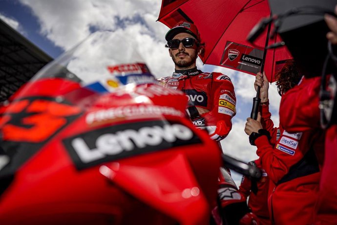 Bagnaia Francesco (ita), Ducati Lenovo Team, Ducati Desmosedici GP21, portrait during the 2021 MotoGP SHARK Grand Prix de France, French Grand Prix from May 14 to 16, 2021 on the Circuit of Le Mans, in France - Photo Studio Milagro / DPPI