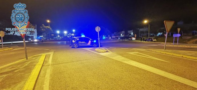 Control policial en Coria