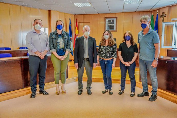 Francisco Barrionuevo, Susi Ibáñez, Gabriel Amat, Elena Bañares, Alejandra Pérez y Fernando Orri