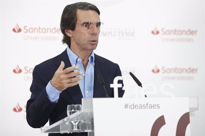 Archivo - El expresidente del Gobierno y presidente de la Fundación FAES, José María Aznar.