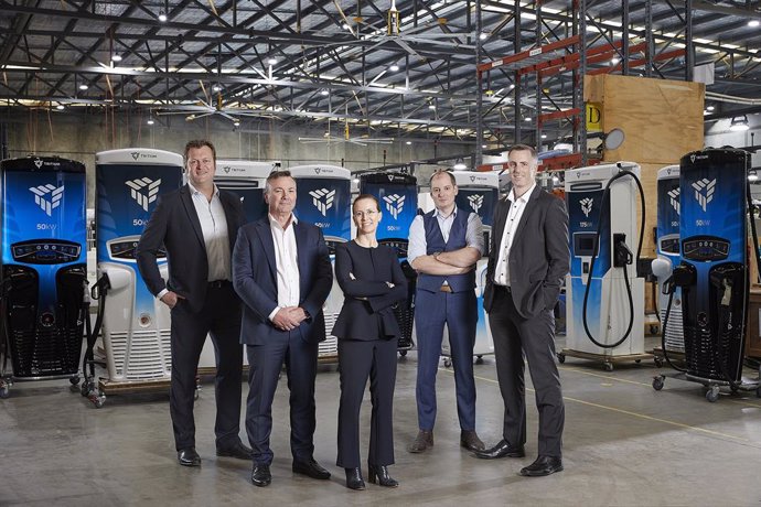 From left to right: David Toomey: Chief Revenue Officer, Michael Hipwood: Chief Financial Officer, Jane Hunter: Chief Executive Officer, James Kennedy: Co-Founder and Chief Technology Officer, Dr. David Finn: Co-Founder and Chief Growth Officer