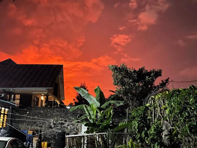 Erupción del volcán Nyiragongo, en República Democrática del Congo