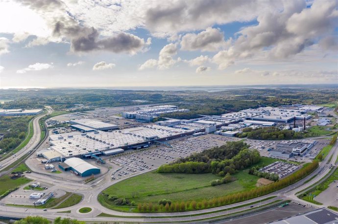 Imagen aérea de la planta de Torslanda de Volvo Cars.