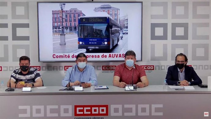 Rueda de prensa del Comité de Empresa de Auvasa.