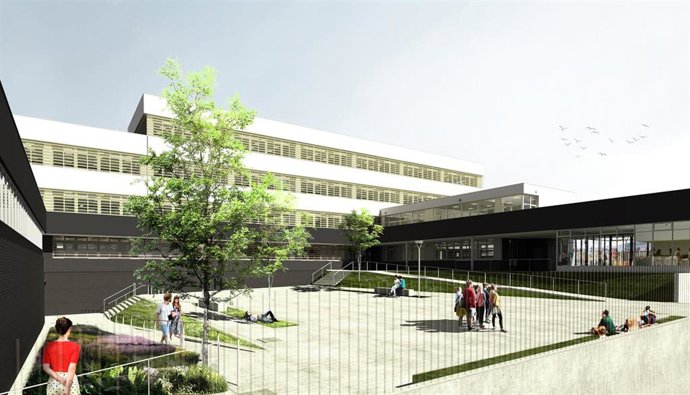 Infografía del nuevo IES de Mijas en Las Lagunas