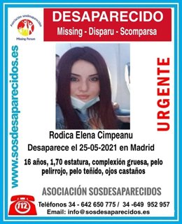 Foto de una de las desaparecidas