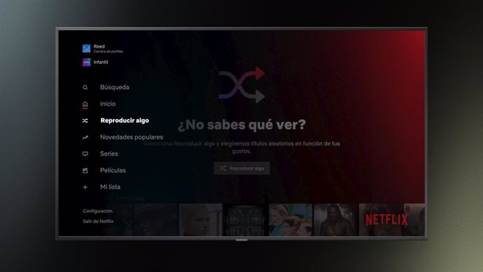 Función 'Reproducir algo' en Netflix