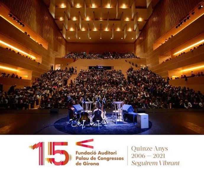 Cartel del 15 aniversario del Auditori de Girona