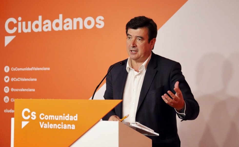 Archivo - El portavoz de Cs en el Ayuntamiento de Valncia, Fernando Giner.