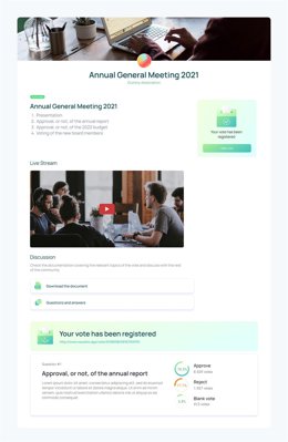 Platafoma digital de voto Vocdoni, de Aragon Labs AG