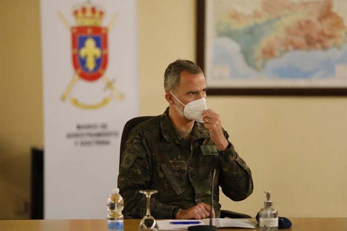 Su Majestad el Rey, Felipe VI, visita el Mando de Adiestramiento y Doctrina del Ejercito de Tierra en Granada.