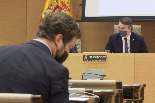 El director del Gabinete del Presidente del Gobierno, Iván Redondo, durante la comparecencia en la Comisión Mixta de Seguridad Nacional en el Congreso de los Diputados.