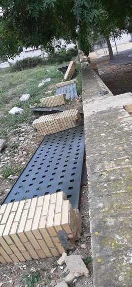 Imagen del muro derribado