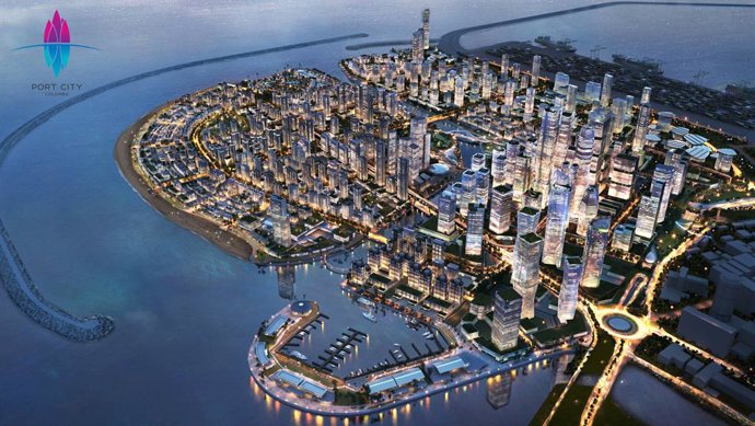 Port City Colombo a multi-services Special Economic Zone in Sri Lanka.