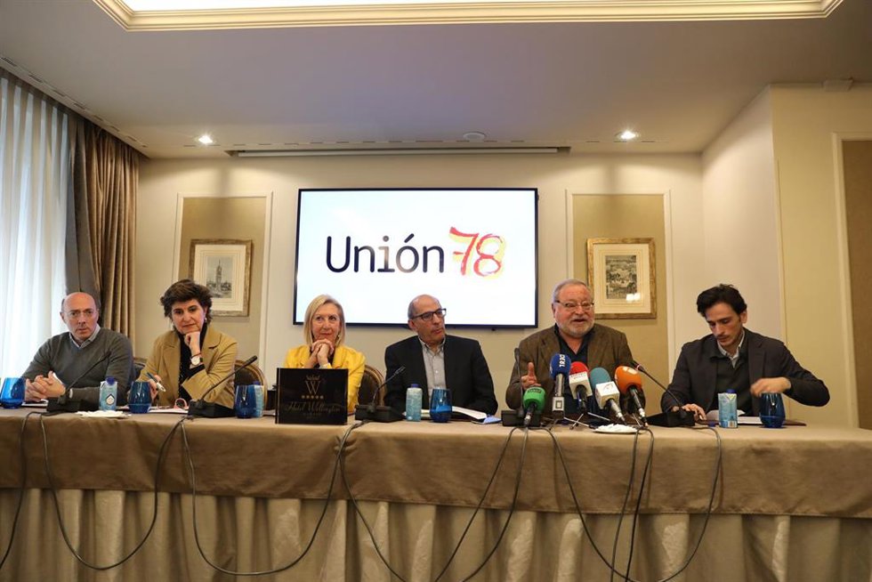 Archivo - Rueda de prensa de presentación de la plataforma 'Unión 78'