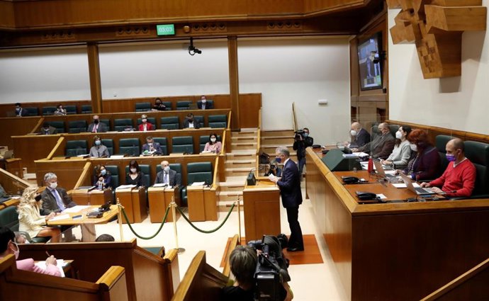 Pleno de control al Gobierno Vasco, en el Parlamento vasco, Vitoria