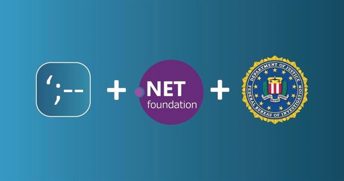 Logos de HIBP, .NET Foundation y el FBI.