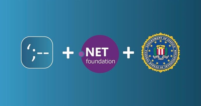 Logos de HIBP, .NET Foundation y el FBI.