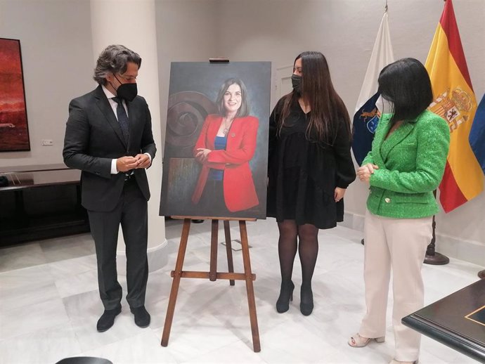 Presentación del retrato institucional de Carolina Darias