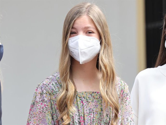 La Infanta Sofía, en la Confirmación de su hermana