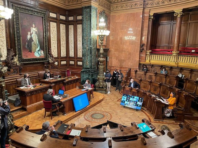 Pleno de Barcelona del mes de mayo de 2021.
