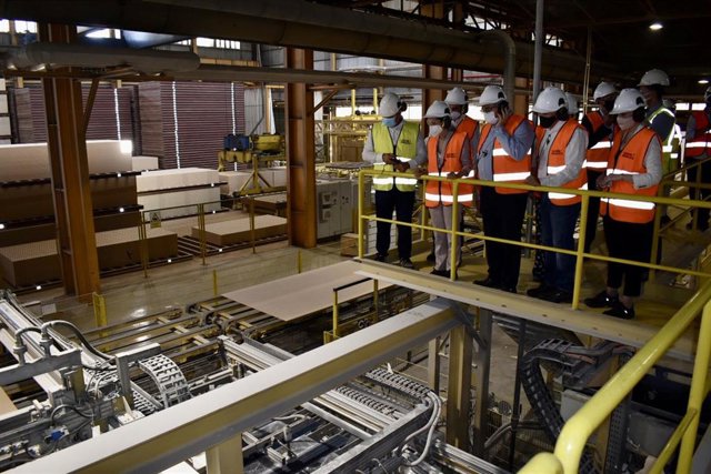 Visita a la planta de Sonae Arauco en Linares.