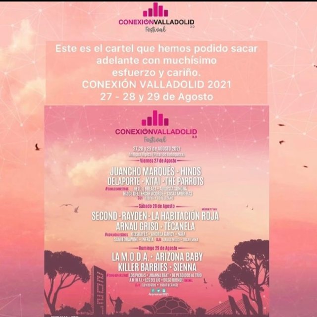 Nuevo cartel para la edición aplazada del festival Conexión Valladolid.