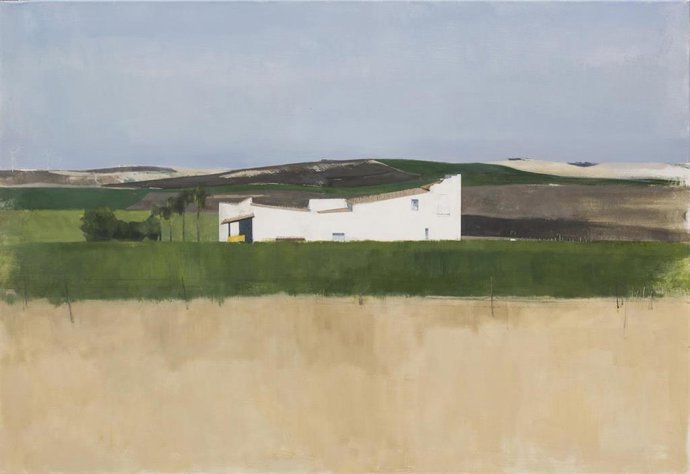 Paisaje con casa, de Rocío Cano ha obtenido el primer premio de XLVIII Concurso Internacional de Pintura de Paisajes.