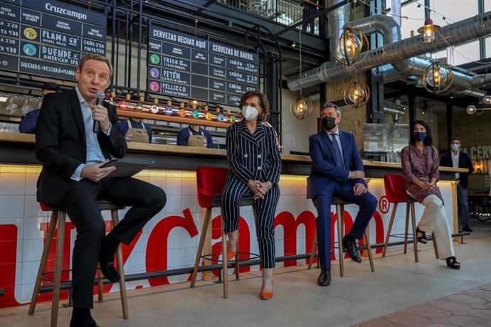 Inauguración de la Factoría Cruzcampo de Sevilla