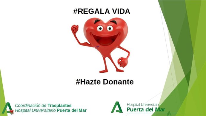 Imagen promocional de la semana dedicada a los donantes de órganos en la provincia de Cádiz.