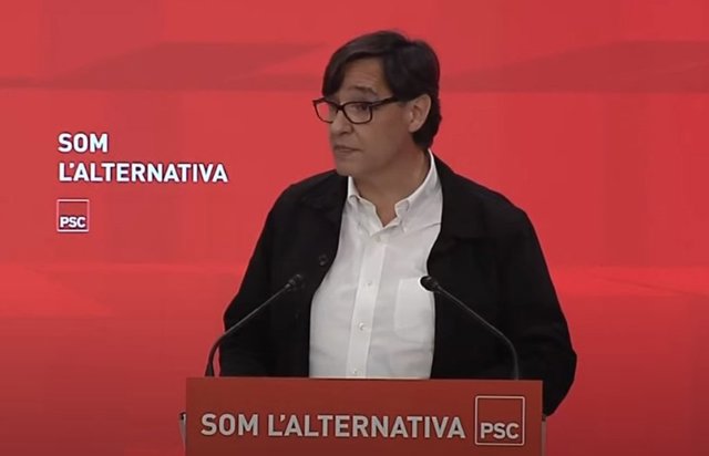 Archivo - El líder del PSC en el Parlament, Salvador Illa