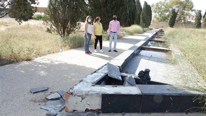 Pablo Orellana, concejal socialista en el Ayuntamiento de Málga, en el parque San Rafael