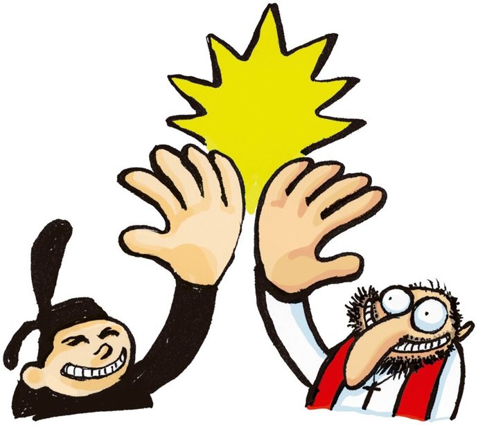 Sticker realizado para mostrar los lazos entre Pamplona y Yamaguchi