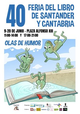 Cartel de la Feria del Libro de Santander y Cantabria