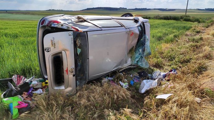 Vehículo accidentado.