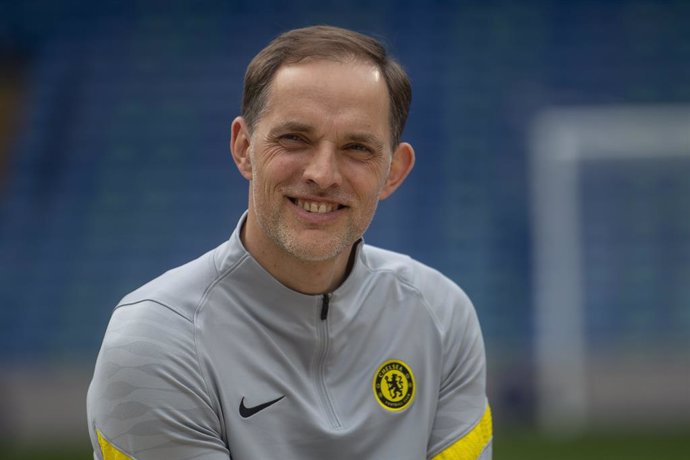 19 May 2021, United Kingdom, London: Chelsea manager Thomas Tuchel attends the launch of Chelsea's new partnership with Trivago at Stamford Bridge. Photo: Victoria Jones/PA Wire/dpa