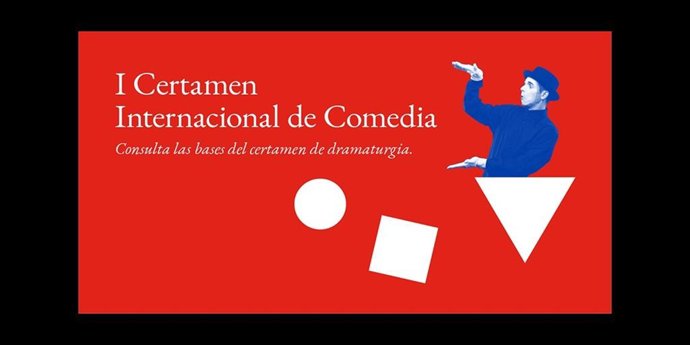 Cartel del I Certamen Internacional de Comedia del Teatro Español