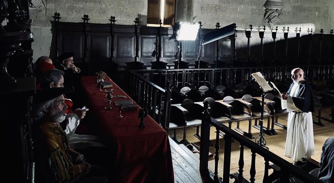 Rodaje del documental sobre la Controversia de Valladolid.